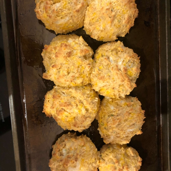 Cheddar Onion Drop Biscuits