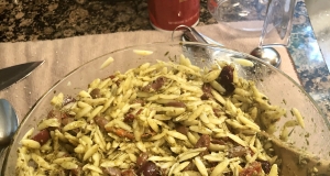 Orzo with Sun-Dried Tomatoes and Kalamata Olives