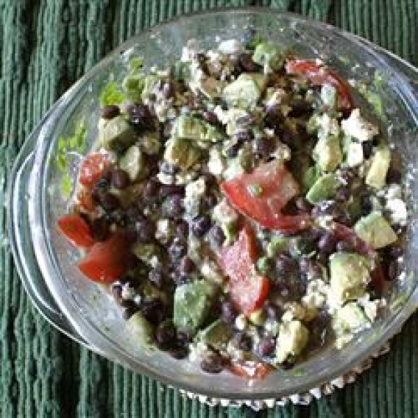 Cottage Cheese, Avocado, and Black Bean Salsa