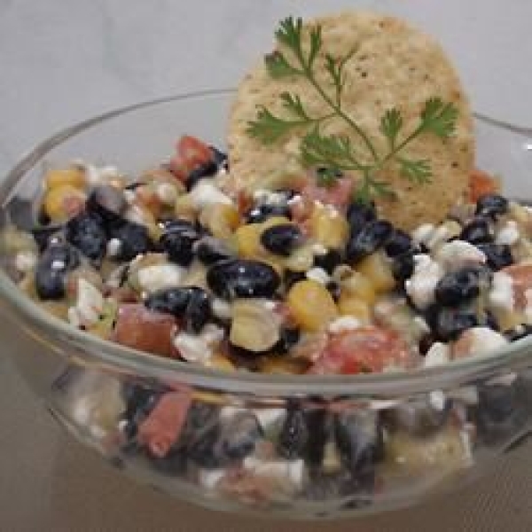 Cottage Cheese, Avocado, and Black Bean Salsa