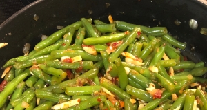 Green Beans with Almonds and Caramelized Shallots