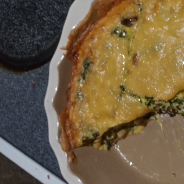 Spinach Muenster Quiche