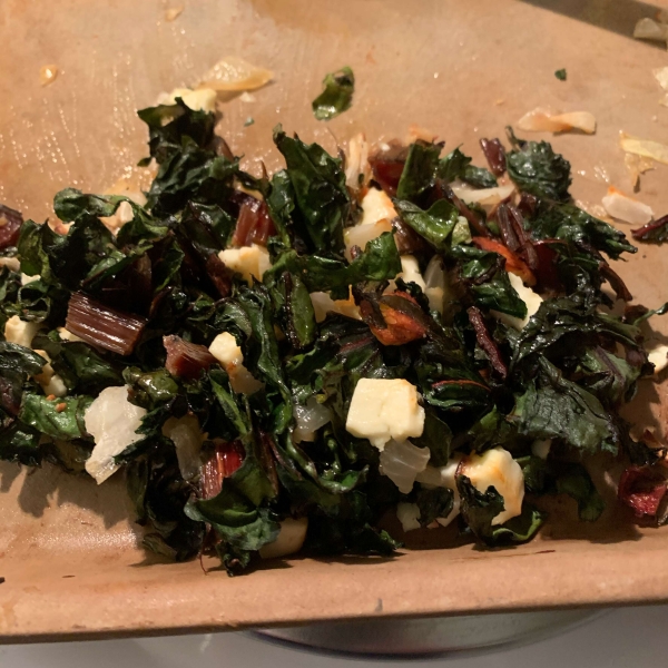 Roasted Swiss Chard with Feta