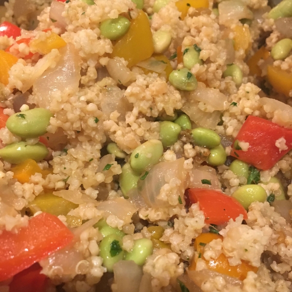Protein-Packed Spicy Vegan Quinoa with Edamame