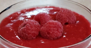 Lemon Panna Cotta With Raspberry-Orange Sauce