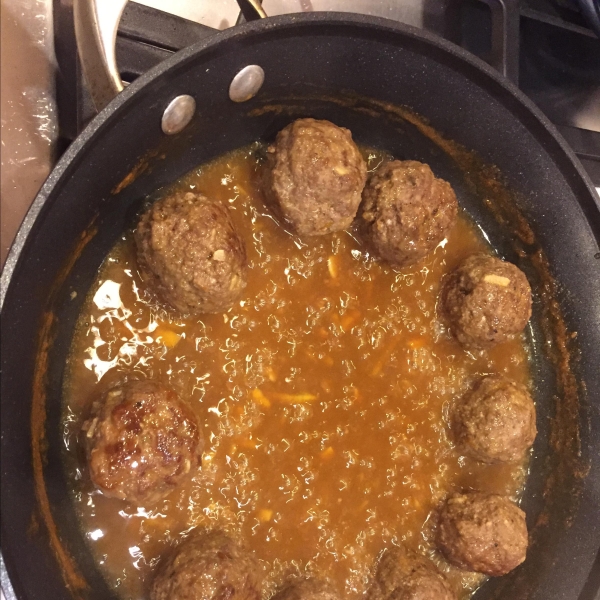 Spicy Orange Bison Balls