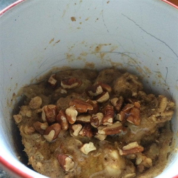 Microwaved Oatmeal Cookie Breakfast Cup