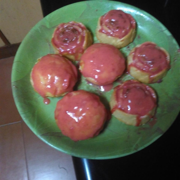 Honey Cupcakes with Strawberries