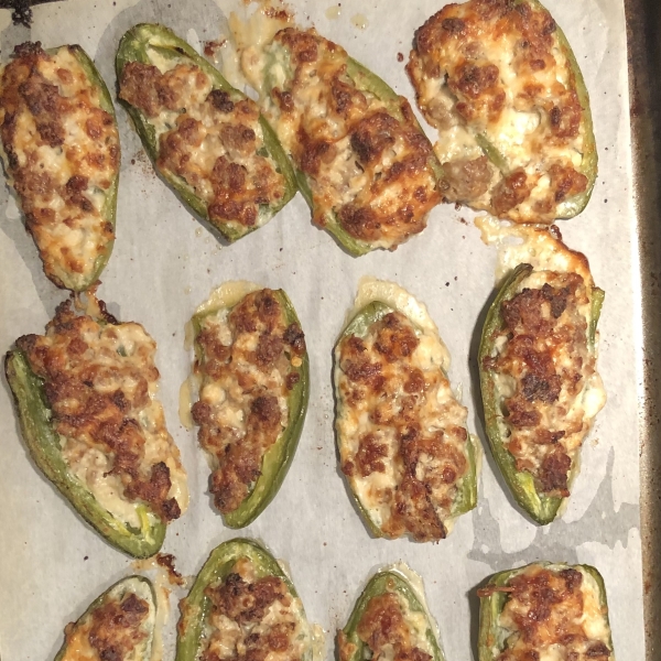 Sausage Stuffed Jalapeños