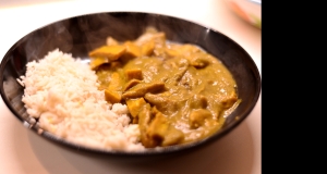 Vegan Seitan Curry with Rice