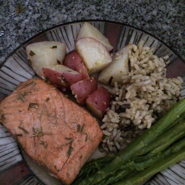 Balsamic and Rosemary Grilled Salmon