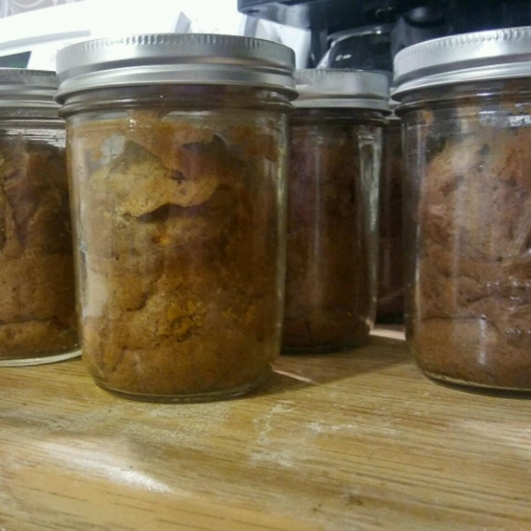 Banana Nut Bread Baked in a Jar