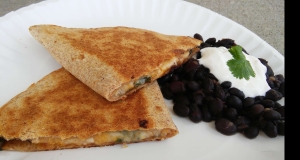 Spinach Whole Wheat Quesadillas