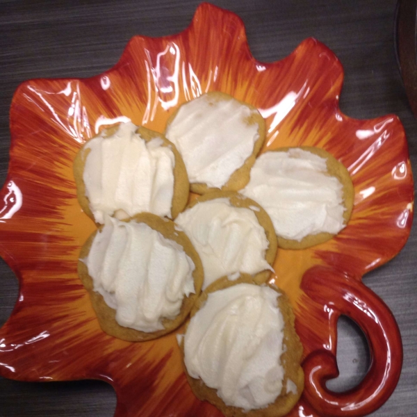 Pumpkin Cookies with Penuche Frosting