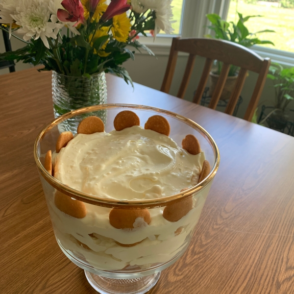 Uncooked Banana Pudding