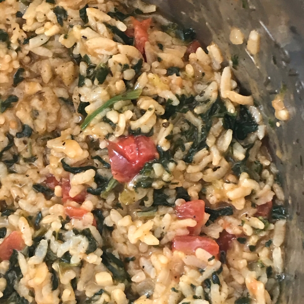 Instant Pot® Tomato-Spinach Risotto