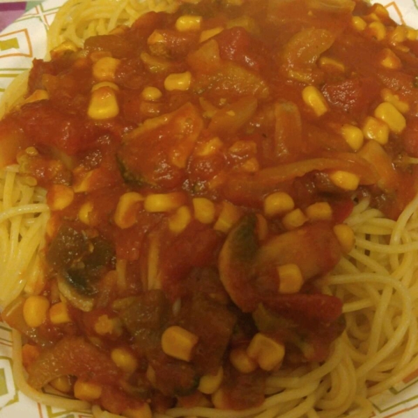 Al's Quick Vegetarian Spaghetti