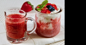 Vanilla-Strawberry Puree