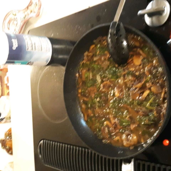 Italian-Style Mushrooms and Spinach