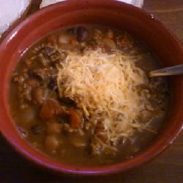 Three Bean Slow Burn Chili