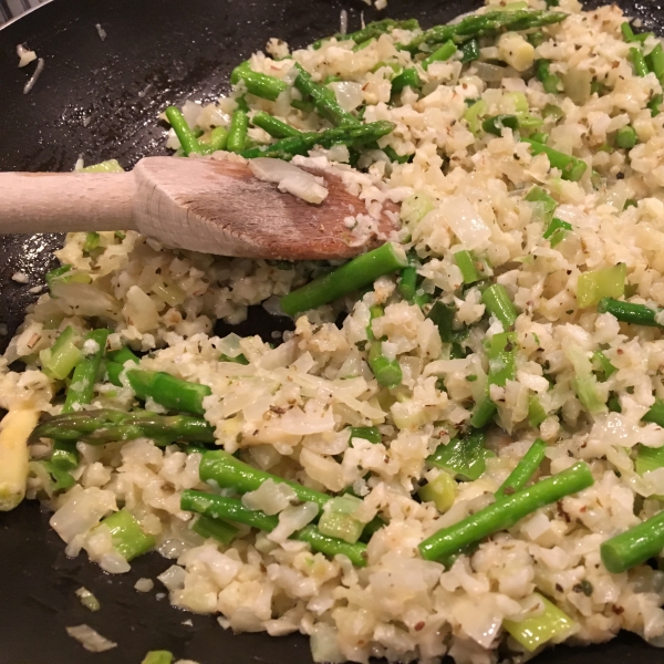 Low-Carb Asparagus Cauli Risotto