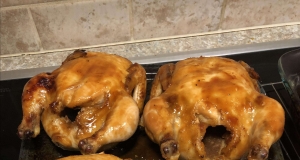 Orange Glazed Cornish Hen