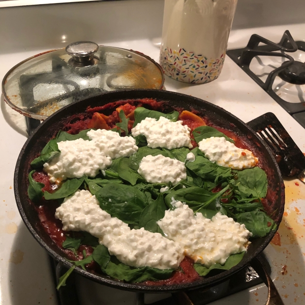 Skillet Spinach Lasagna