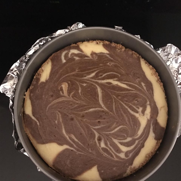 Orange Chocolate Swirl Cheesecake