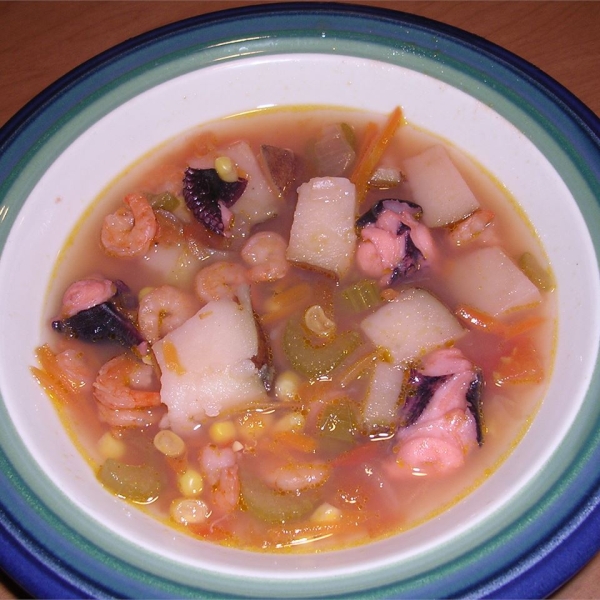 Shrimp and Octopus Soup (Caldo de Camaron y Pulpo)