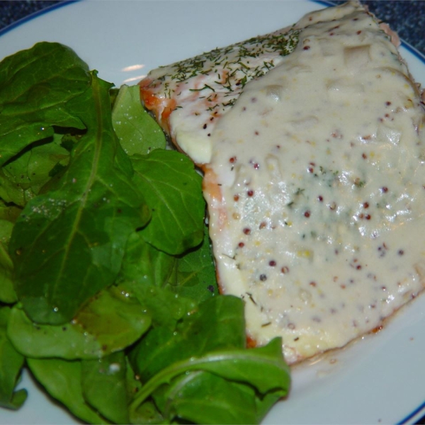 Salmon with Dijon Cream Sauce