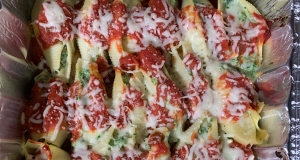 Spinach and Cheese Stuffed Pasta Shells