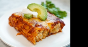 Ultimate Creamy Chicken Enchiladas