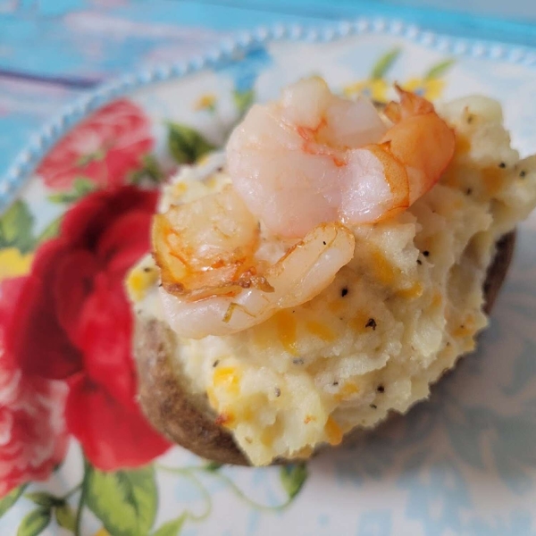 Cheesy Shrimp-Stuffed Twice-Baked Potatoes