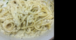 Chicken Spaghetti with White Sauce