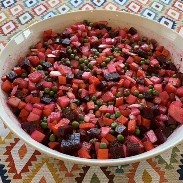 Ukrainian Salat Vinaigrette (Beet Salad)