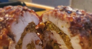 Glazed and Stuffed Pork Tenderloin