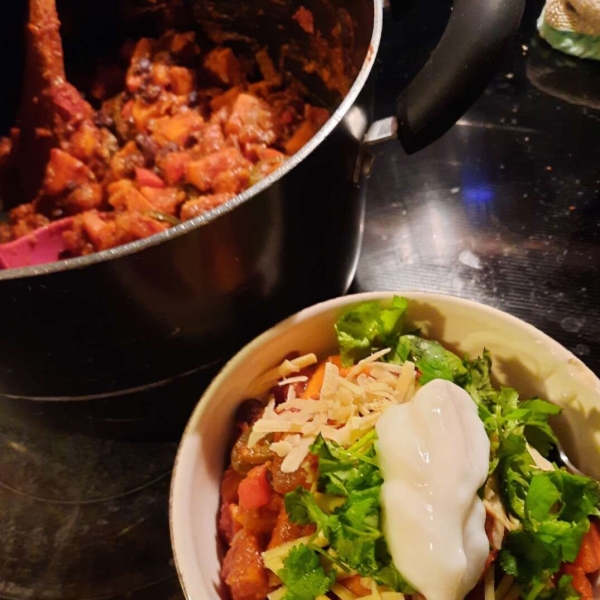 Sweet Potato and Black Bean Chili