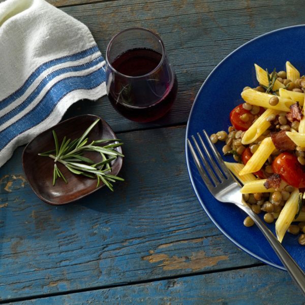 Barilla® Gluten Free Penne with Lentils & Bacon
