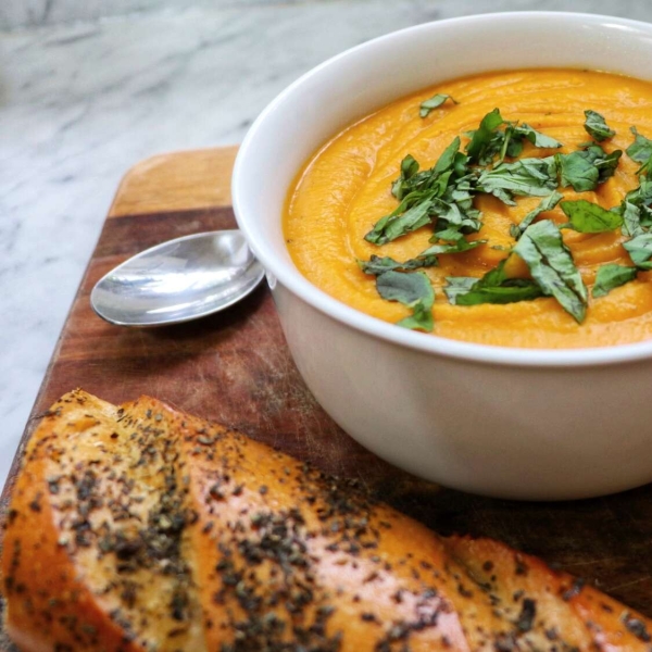 Vegan Butternut Squash Soup with Coconut Milk