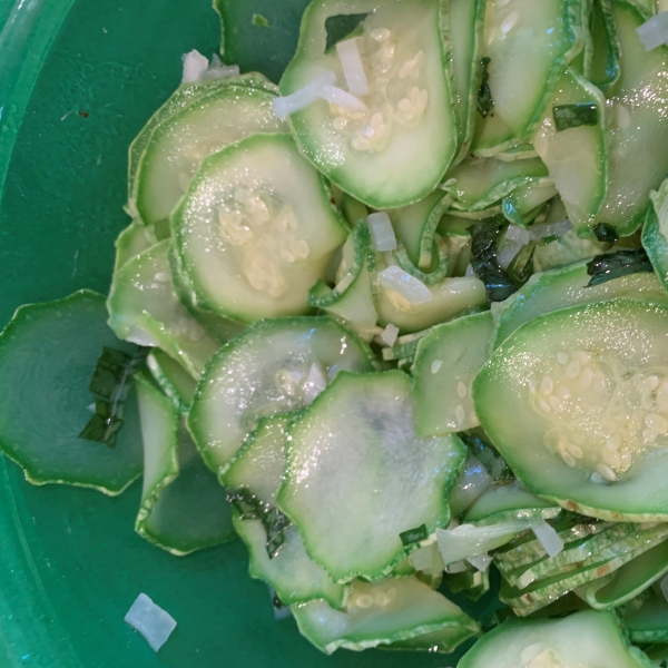 Zucchini Salad with Mint and Basil