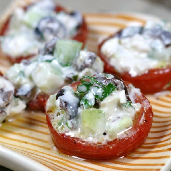 Greek Stuffed Tomatoes