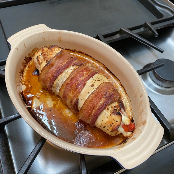 Stuffed Tomato Basil Chicken