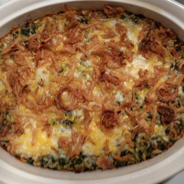 Grandma's Spinach Souffle Bake