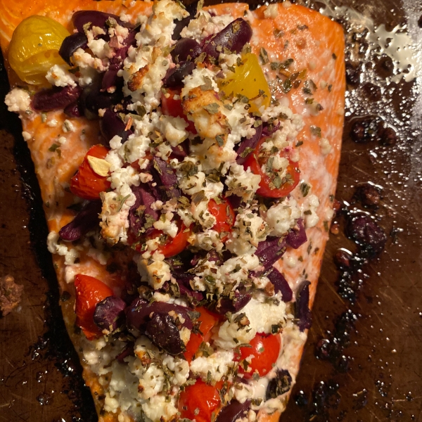 Greek-Style Baked Salmon