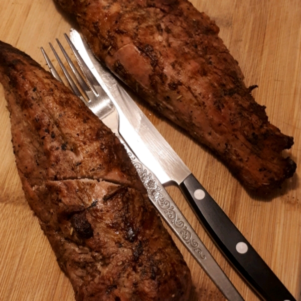 Garlic Herb Grilled Pork Tenderloin