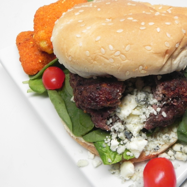 Greek Stuffed Burgers