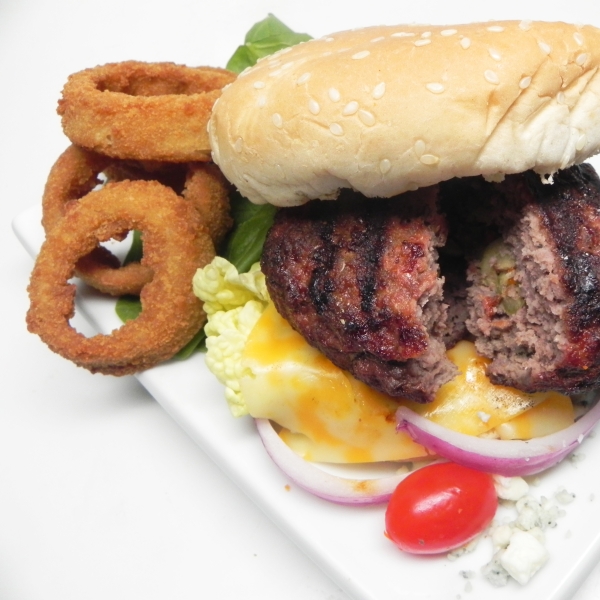 Deluxe Olive-Stuffed Burgers