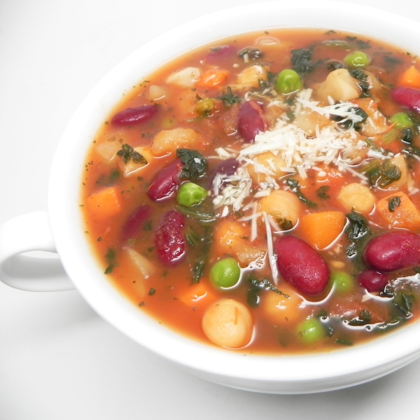 Hash Brown Potato Minestrone Soup