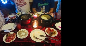 Coq Au Vin Broth Fondue