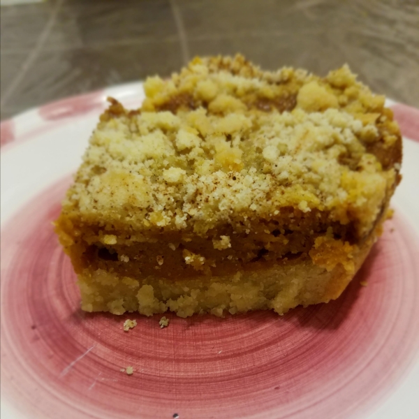 Pumpkin Shortbread Bars